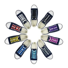 Новогодний подарок! 12 шт./упак. взрослых бренд без галстука Водонепроницаемый шнурки с уникальным дизайном