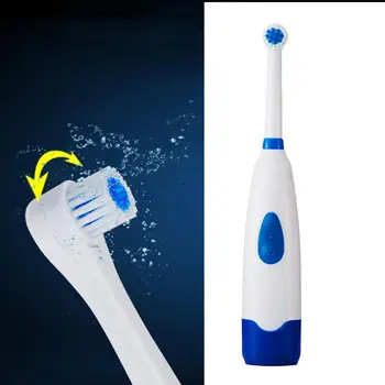

Electric Toothbrush Battery Head Waterproof Dental Rotating Care With Replacement