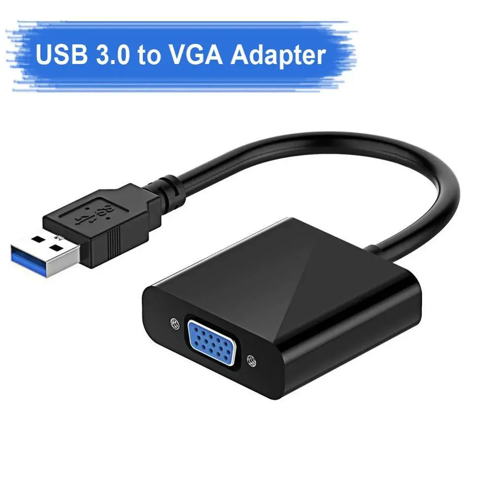 Адаптер AMKL с USB на VGA адаптер HDMI 3 0 конвертер для ПК и ноутбуков Windows 7/8/8 1/10 /XP|Кабели