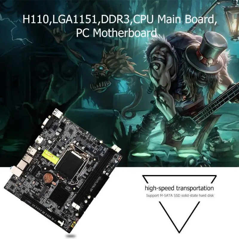 Материнская плата для настольных ПК H110 LGA1151 для 16 видеокарт DDR3 cpu H110M основная плата для Intel Core i7/i5/i3/Pentium новая