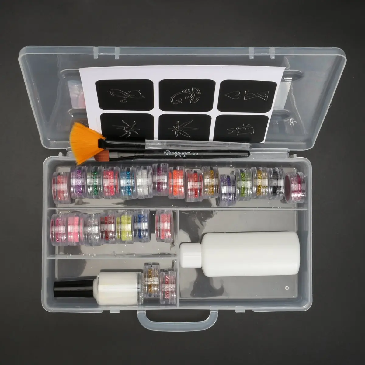 24 colors powder temporary shimmer glitter tattoo henna 24 colors powder temporary shimmer glitter tattoo henna