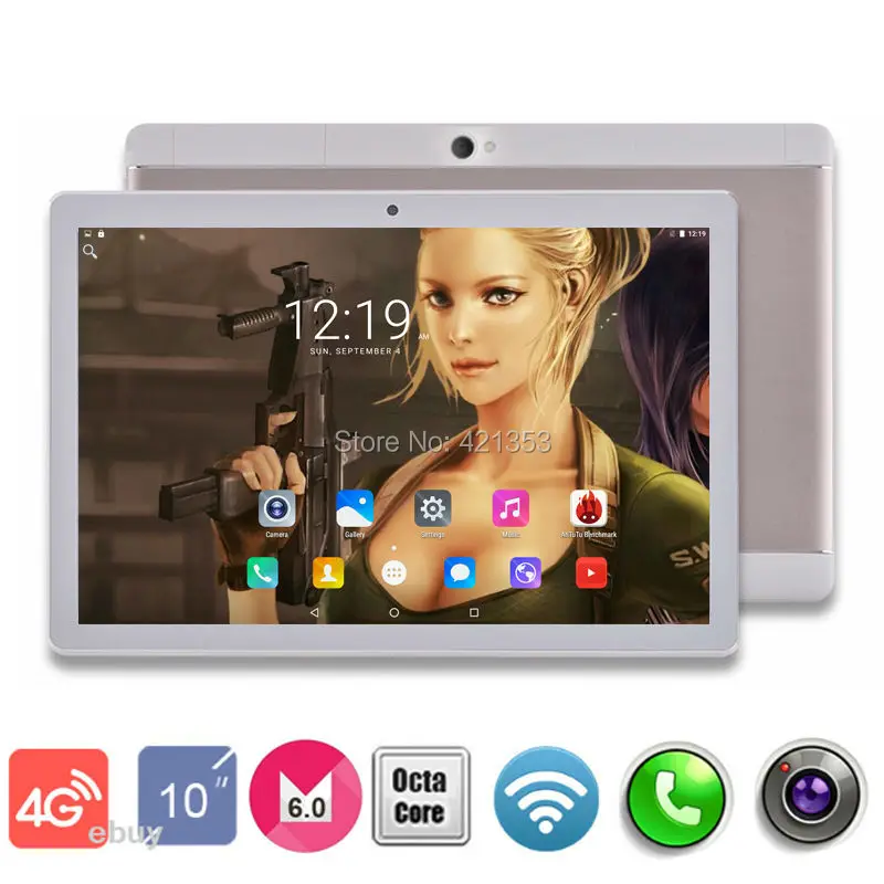  10 inch Android 6.0 Tablet PC Tab Pad 1920x1200 IPS Octa Core 4GB RAM 32GB ROM Dual SIM Card LTD FDD Phone Call 10" Phablet 