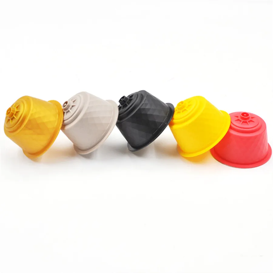 

Disposable Dolce Gusto Coffee Capsule Plastic Refillable Filter Baskets Pod with Foil Sealer Filter