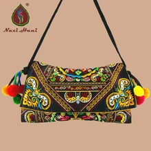 בציר רקמת נשים תיק בד כיסוי כתף שליח שקיות אתני בד קטן שקיות(China)