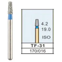 12 шт. стоматологический Алмазный ФГ 1,6 мм плоский конус Бур для NSK Стиль высокоскоростной воздушный турбинный TF-31, TF-41, TF-42, TF-43