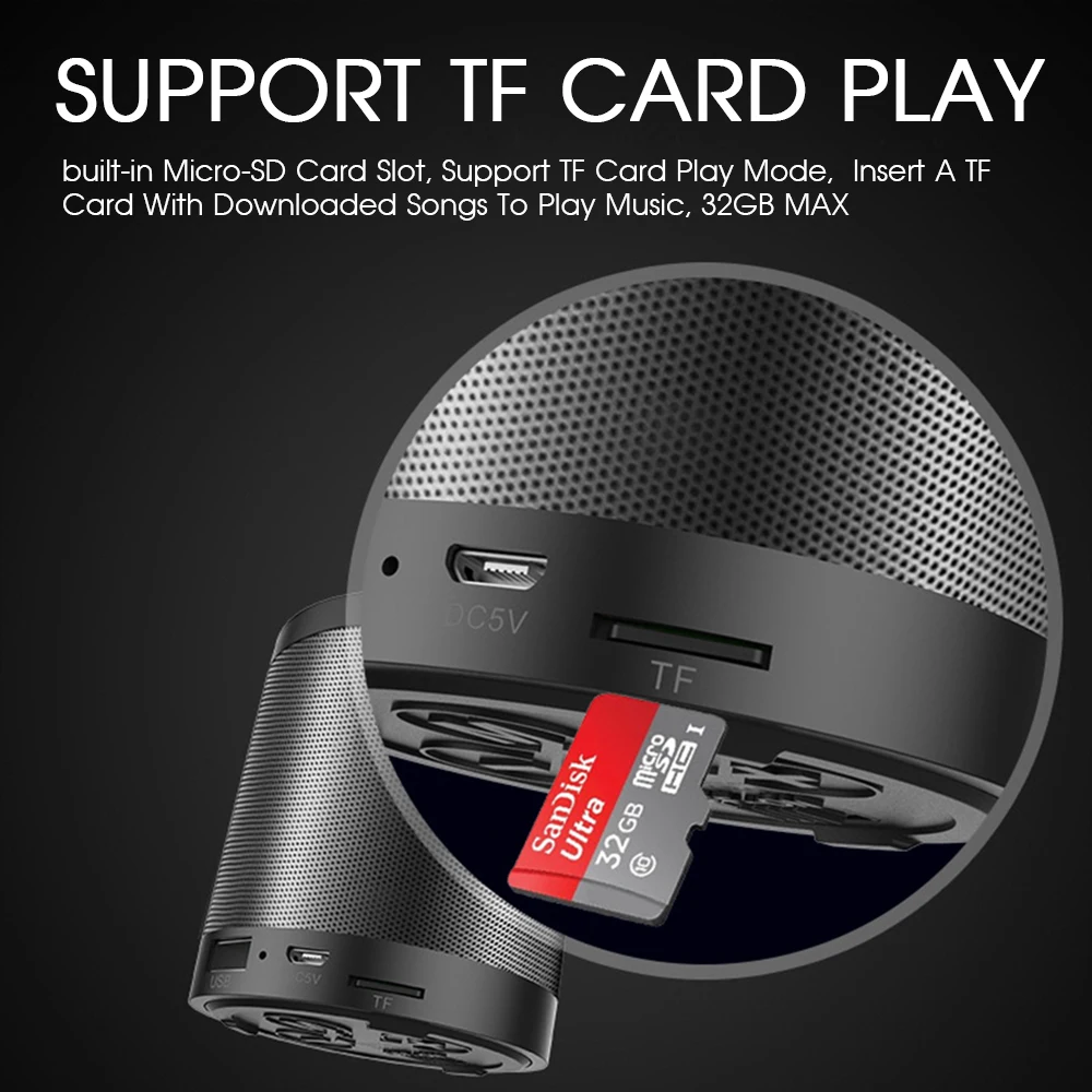 Bluetooth Колонка ZEALOT S5 2 портативная беспроводная с микрофоном| |