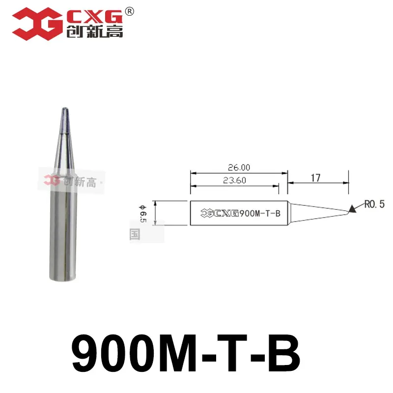 

High Quality 5 pcs/set CXG 900M-T-B series Lead-Free Solder Iron Tip for 936 937 969 967 Soldering Rework Station Tool Kit