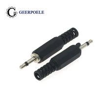 Conector octogonal macho, conectores macho para entrada de áudio, plugue elétrico, adaptador de terminais de fio 10, pçs/lote dc 2.5mm-2