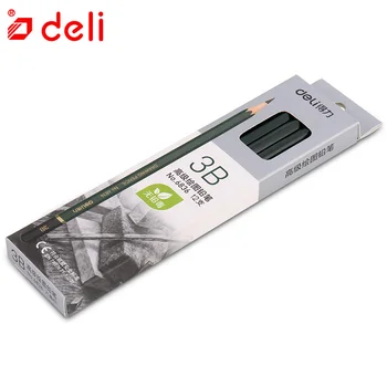 

Deli 12 Pieces/Box Artist Sketching Pencil Wooden Safe Non-toxic Pencil for Art Drawing Painting Professional Pencils Supplies