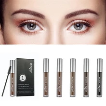 5 цветов гель для бровей тонкой тень для бровей распределитель геля водостойкий макияж Косметические натуральных бровей Пудра с кистью
