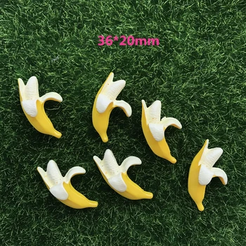 

Free Shipping! Resin Miniature Banana, Resin FlatBack Cabochons for Phone Decoration, Scrapbooking DIY (36*20mm)