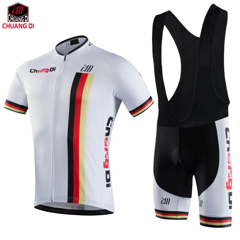 

ZM Germany Printing Summer Cycling Jersey Polyester Breathable Quick-Dry Cycling Sets Men Short Sleeve Bicycle Cycling Clothing