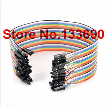 

40pcs in Row Dupont Cable 20cm 2.54mm 1pin 1p-1p female to female jumper wire