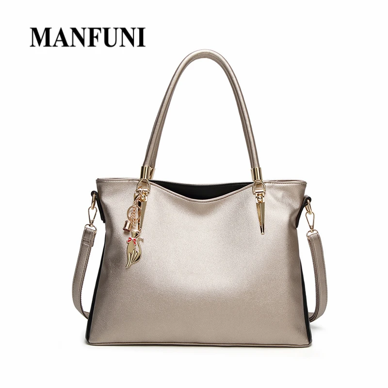 

Women Handbag Pu Leather High Quality Golden Totes Bag Lady Crossbody Bag For Females Messager Luxury Handbags Women Boston Bags