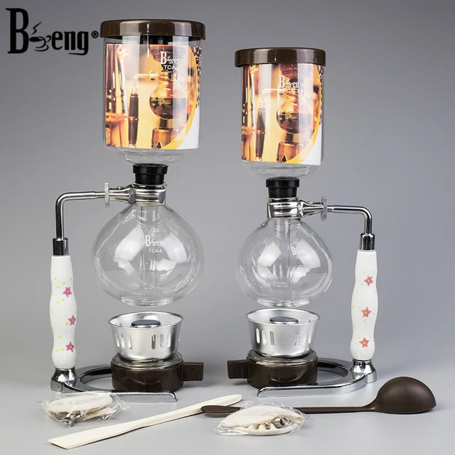 Beng Coffee Siphon Pot 3cups 5cups Glass Syphon Coffee Maker Filter Tools Made in China Syphon