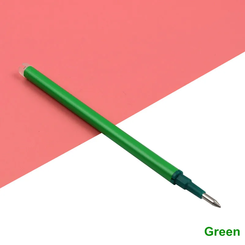 3 шт./лот, волшебная стираемая ручка, заправка 11,2 см, длина 0,5 мм, пишущий ластик, чернильная Заправка для гелевой ручки, офисные, школьные принадлежности для письма - Цвет: Зеленый