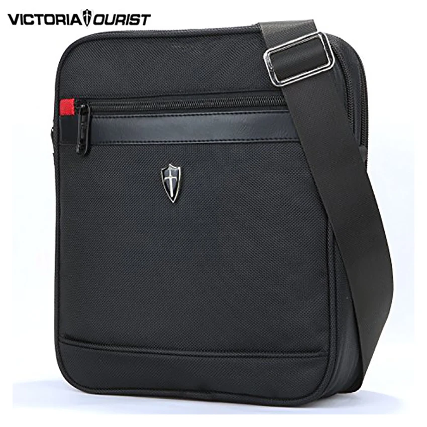 VICTORIATOURIST men shoulder bag black crossbody bag nylon sling bag travel/business pack V7002 ...