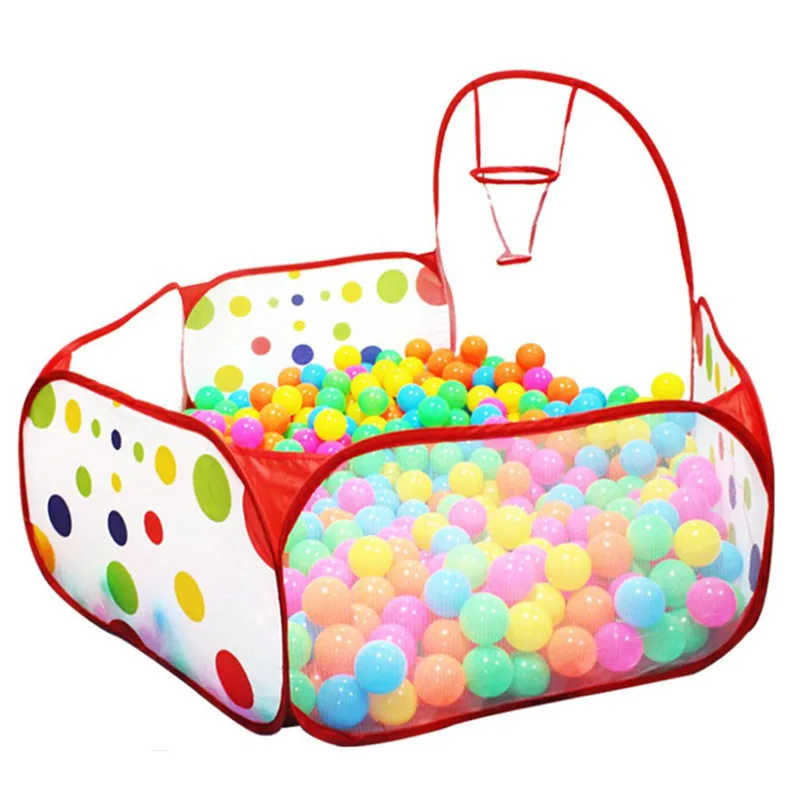 Новая складная детская игровая палатка с океанским шариком, бассейн, Бобо, мяч, яма с обручем, игровой домик, подарок для ребенка, шары не входят в комплект