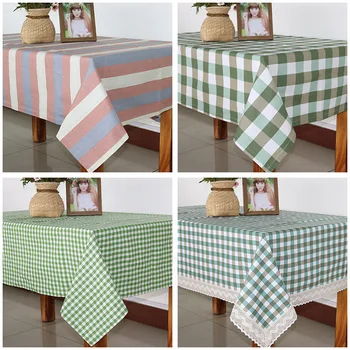 

CustomThe Tablecloth Pastoral The Nordic Grid Cotton and Linen Canvas Japanese Contemporary and Contracted Christmas Table Cloth
