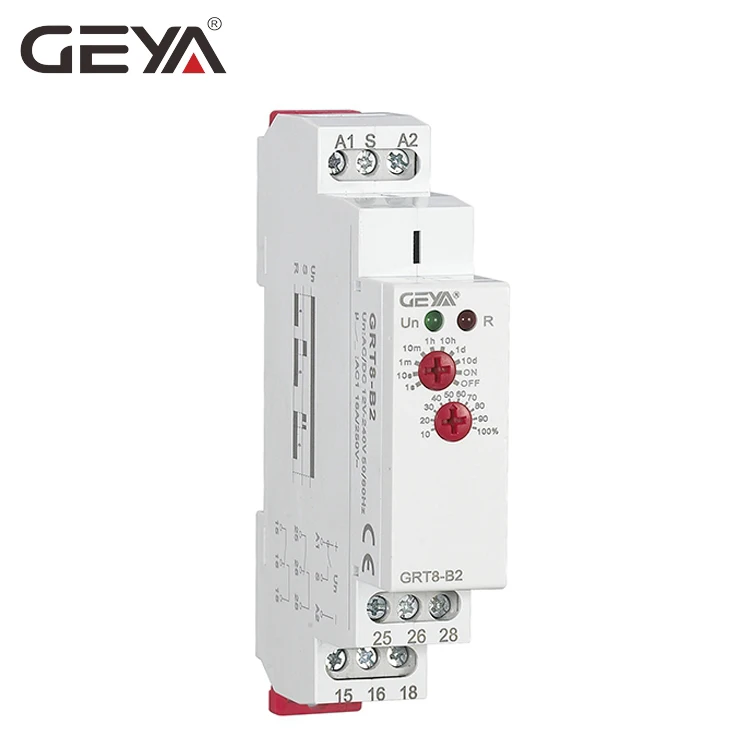 Tempo de Atraso Ac e dc12 240v com ce Frete Grátis Geya Grt8 b Off Relé Eletrônico 16a Ac230v ou Certificado cb
