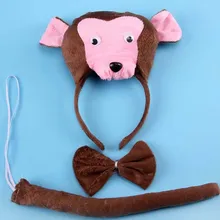 Animal Monkey 3D Headband Kids Childrens Halloween Fancy Dress Decor