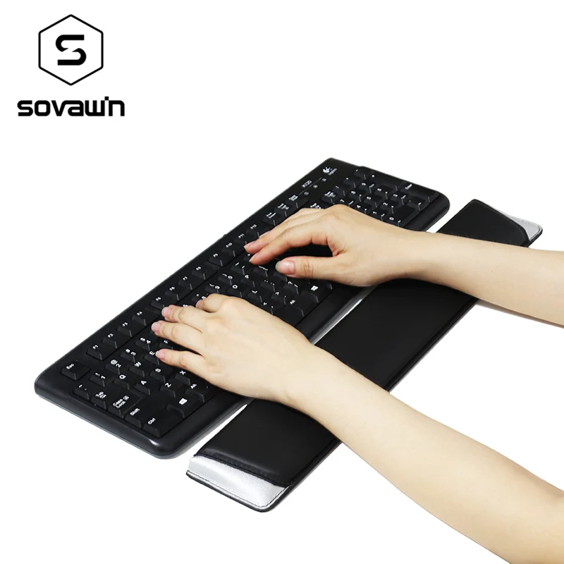 Sovawin Leather Keyboard Wrist Rest Pad Gamer PC Handguard