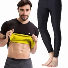 Мужская поясная футболка для тренировок термальные рабочие брюки новые Корректирующее белье для тела сауна Корректирующее белье с эффектом сауны рубашка-корсет утягивающие штаны женские Корректирующее белье