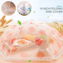 Сетка от комаров, пищевой чехол зонтика, креативное кружево, 75 см, вечерние, для пикника, пылезащитный чехол для барбекю