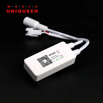 

SP501E smart speaker voice control digital pixel strip light controller, DC5-24V wifi-SPI addressable LED strip light controller