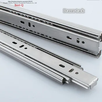 

Drawer track, drawer slide, three rail drawer, guide rail, slide rail, furniture hardware fittings, slipway