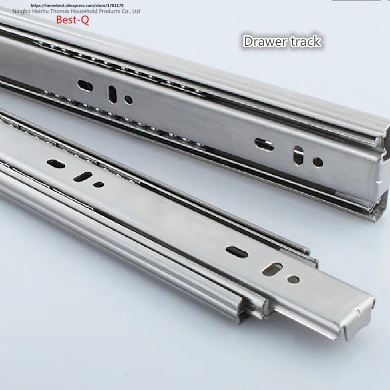 Free Shipping Drawer Track Drawer Slide Three Rail Drawer Guide