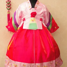 Высококачественное детское платье принцессы с вышивкой для королевы, костюмы для выступлений в Северной Корее, Платья с цветочным узором для девочек ростом 80-150 см