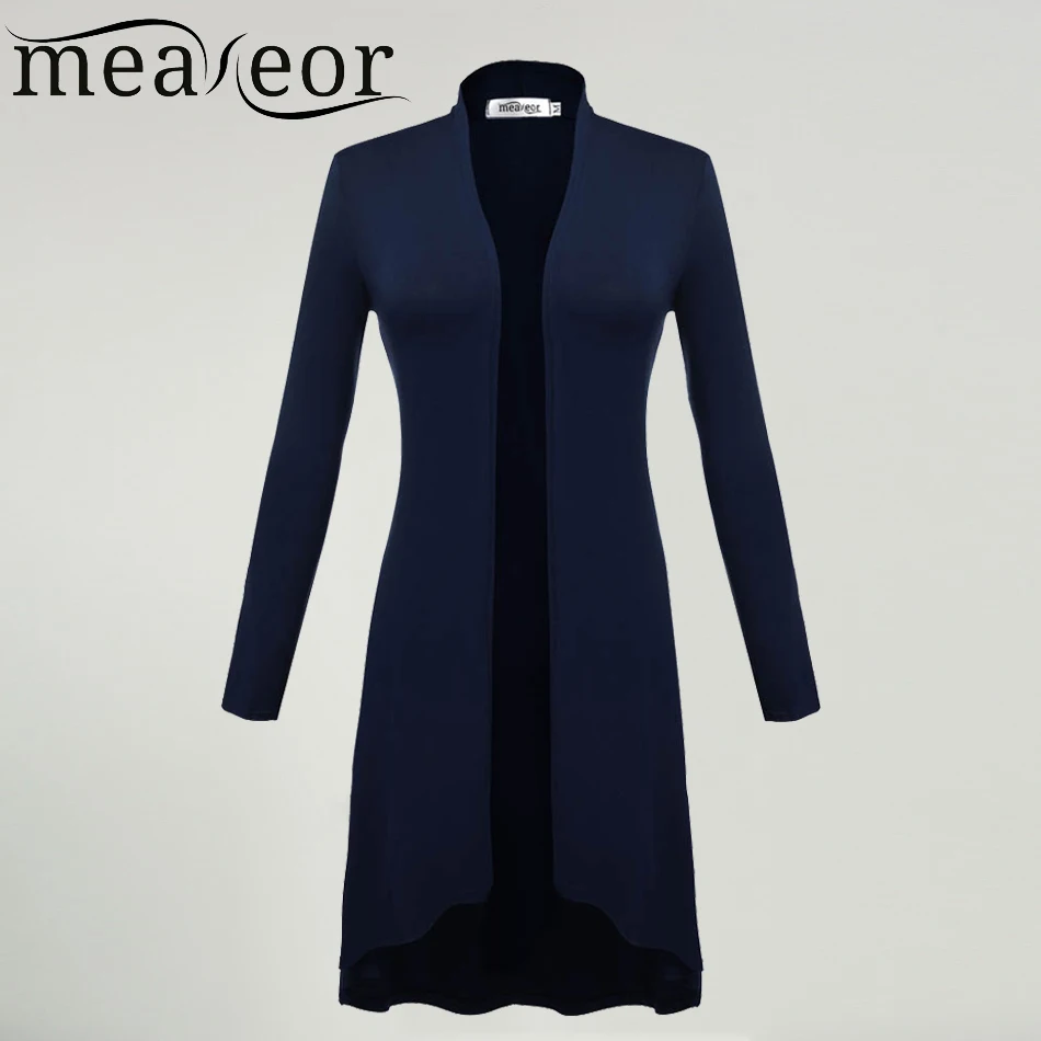 Meaneor Cardigans Women Ms Windbreaker 2019 Autumn Summer Long Sleeve Cardigan Joker Plus size 3XL Sweaters Coat Outwear |