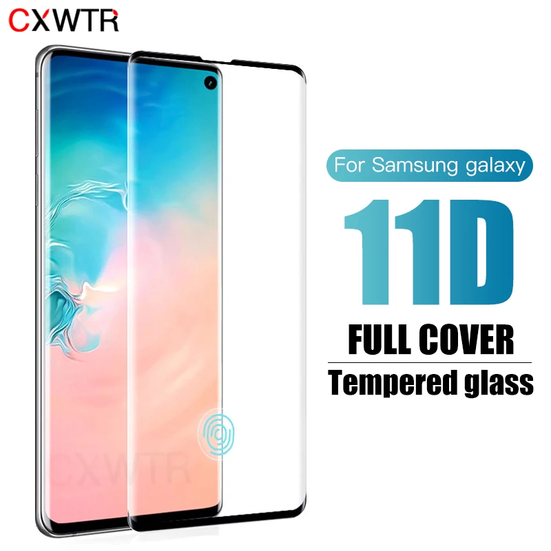 

11D Full Curved Screen Tempered Glass For Samsung Galaxy S8 S9 S10 Plus S10E Protector For Samsung Note 8 9 Protective Film