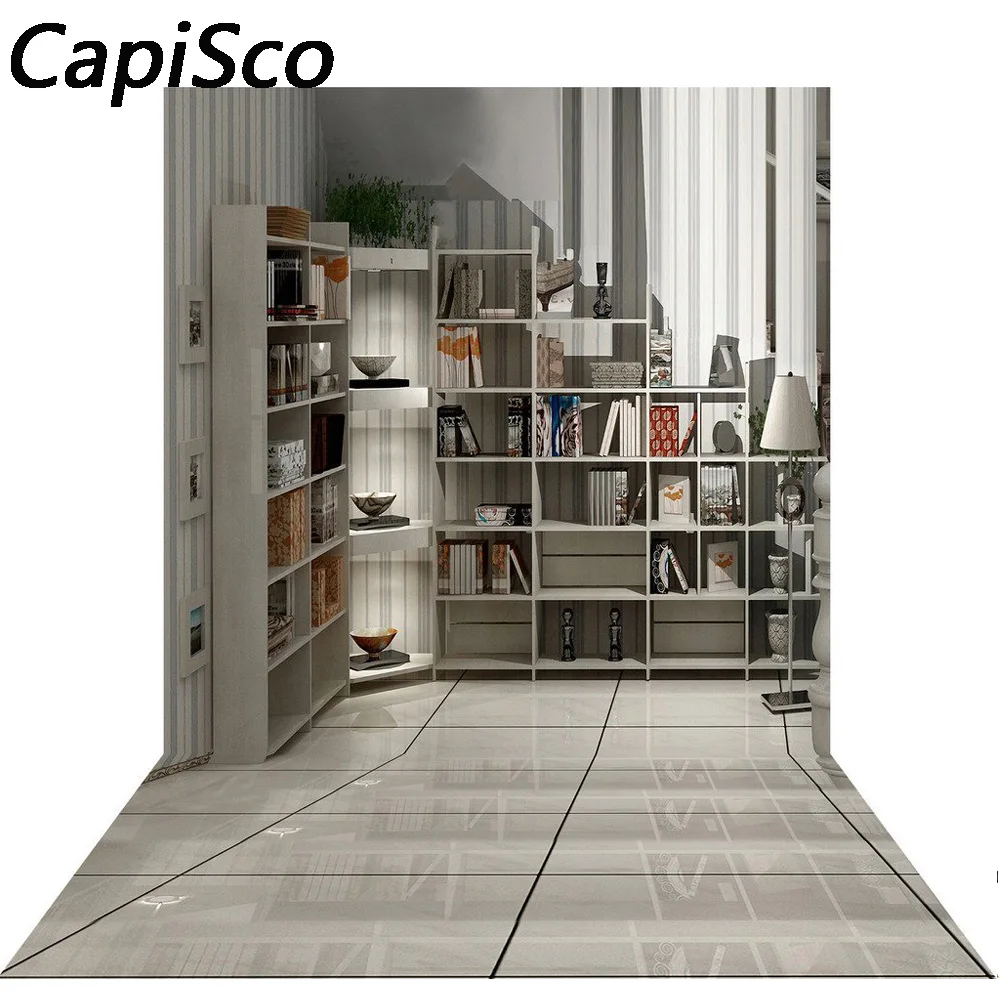 Современный светильник Capisco для гостиной с полкой и интерьером фотографические