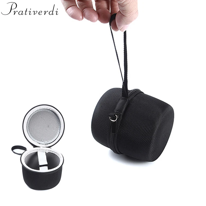 prativerdi Mini Black Earphone Case Earphone Box Headphone Travel