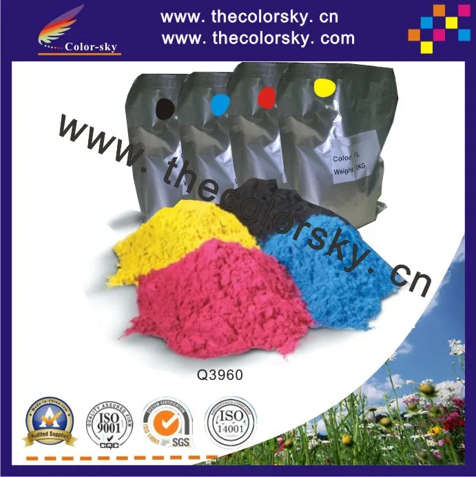 

(TPHHM-Q3960) premium color toner powder for HP Laserjet 2550 2550L 2550Ln 2550n 2800 2820 bk c m y 1kg/bag/color Free fedex