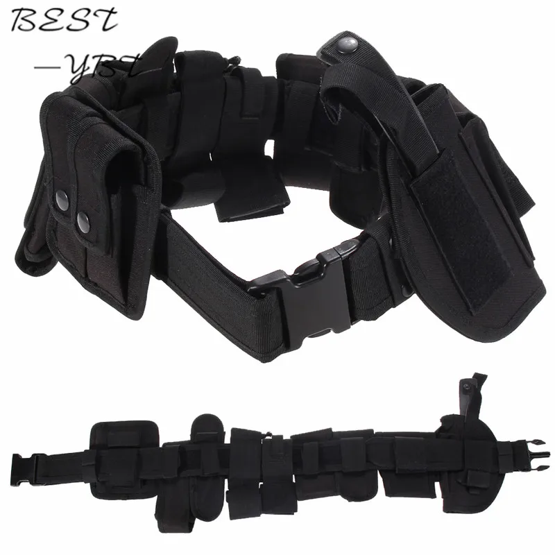 

Hot Designer Nylon Glue Multi-function outdoor Men Belts Survival in the wild Tactical Belt Security Police Guard Utility Kit