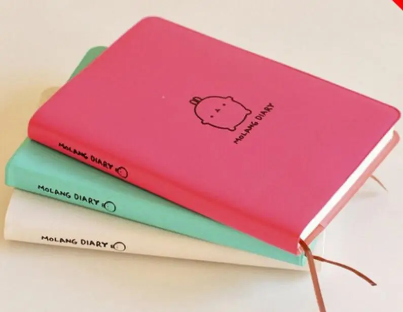 

XRHYY 2019-2020 Cute Kawaii Notebook Cartoon Molang Rabbit Journal Diary Planner Notepad for Kids Gift Korean Stationery Covers