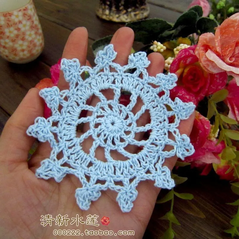 Новое поступление 50 рис/лот хлопок вязание крючком doily подстаканник хлопчатобумажная Подставка для планшета для домашнего декора кружева doilies войлочные коврики