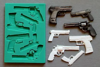 

PRZY Silicone Fondant Mould Silicone Mold Pistol Sugarcraft Fondant Mold Cake Decorating Fondant Mold Baking Tools Eco-friendly