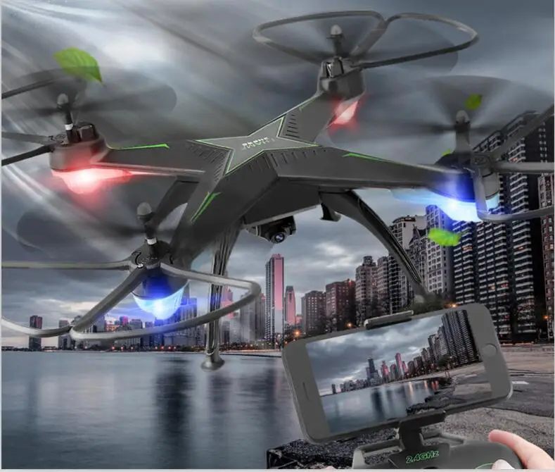 Профессиональный радиоуправляемый Дрон с Wi Fi FPV Racing SH3 2 4g 4ch большой размер