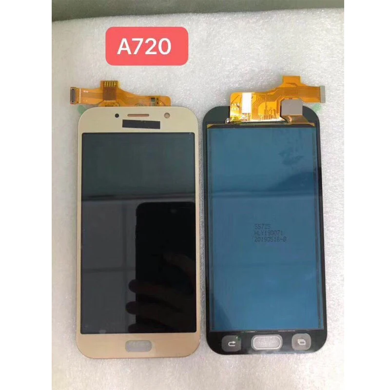 Pаспродажа Для Samsung Galaxy A7 2017 A720 A720F SM A720F ЖК дисплей + кодирующий преобразователь сенсорного экрана в сборе Бесплатная доставка
