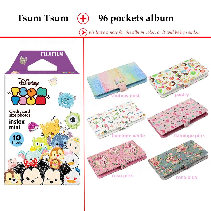 Fujifilm Instax Мини пленка Tsumtsum 10 листов fr Mini 9 8 + 7 s 70 90 25 мгновенный Polariod камера принтер
