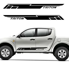 car stickers and decals 2pc cool racing door side car stickers for mitsubishi l200 triton 1000 cool stickers