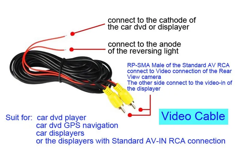 ZhuiHeng заднего вида камера AHD камеры автомобиля 1080P Водонепроницаемая камера автомобиля ночного видения парковочная камера Цвет изображения