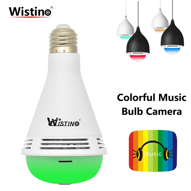 

960P Wireless VR Panoramic Camera Bulb Wifi Security IP Camera FishEye 1.3MP CCTV Surveillance Baby Monitor Night Vision Light