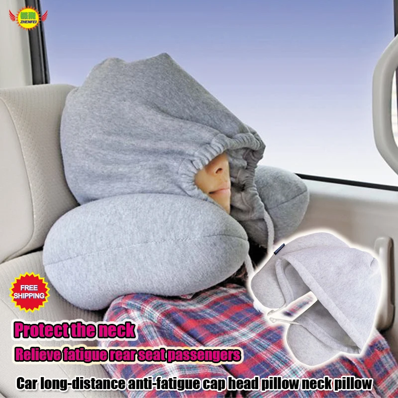 Car accessories long-distance anti-fatigue headrest with hat head pillow neck protection Relieve fatigue car-styling