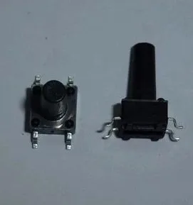 

Free shipping 6 * 6 * 12MM SMD micro switch legs in high temperature touch of a button 6X6X12MM