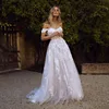LORIE Lace Wedding Dress Off Shoulder Appliques A Line Sweetheart Bride Bridal Dress Backless Customized свадебное платье свадеб 1